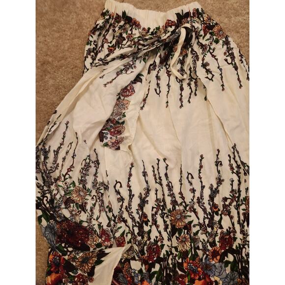 Aravay Womens Wrap Skirt Floral One Size Fits Most - Picture 3 of 6